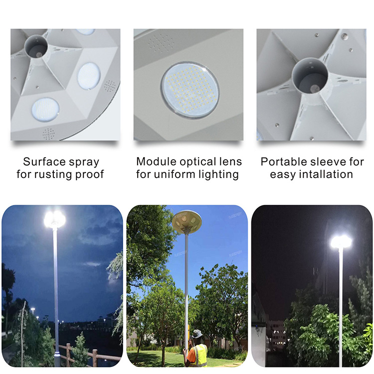 30W Integrated Solar Led Garden Light for Garden and Villa