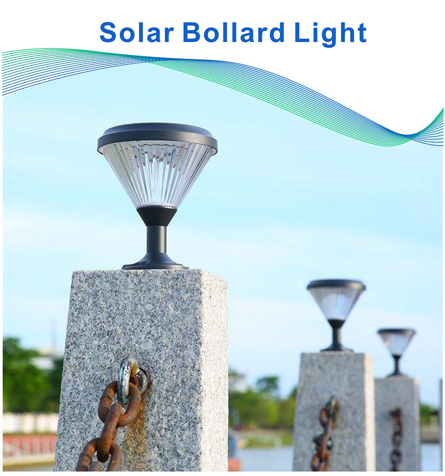 Led Solar Gate Lamp Pillar European Garden Light