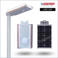 All in one led solar yard light with motion sensor Complete set integrated 12W 100W led solar street light factory price Garden Lamps