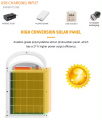 2024 Energy saving portable charging usb garden outdoor music ABS ip65 50w led solar flood light