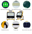 Solar panel portable floodlight 100W 200Watt standing recharge led flood light with tripod stand