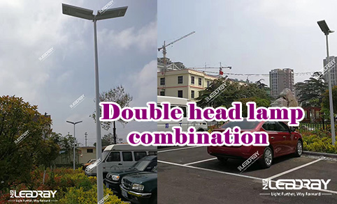 Leadray Factory Replace All The Traditional Street Light With 30W All In One Street Light With Solar Panel In The Whole Industrial Zoon