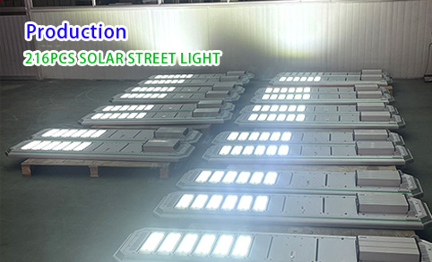 Production 120w Outdoor Aluminum Road Solar LED Street Lights​ IP65 Solar Light Waterproof