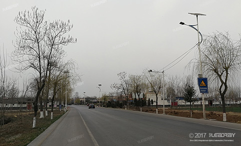 30W Separate Solar Street Light Installation Project in Dayu North Road