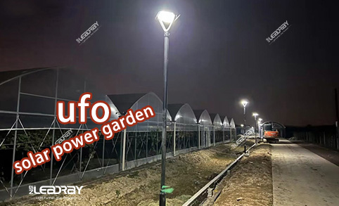 Ghana customer fruit and plant outdoor garden courtyard lights road installation solar street lights
