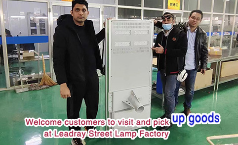 Senegal customer orders LRC-H200W power street light acceptance at Leadray Optoelectronic 