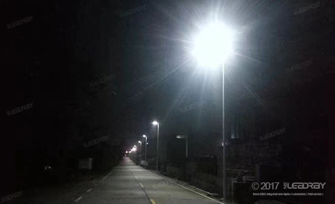 Leadray's 80 Solar Street Light All In One Change The Countryside's Night Sky Of Hunan Province After Being Installed