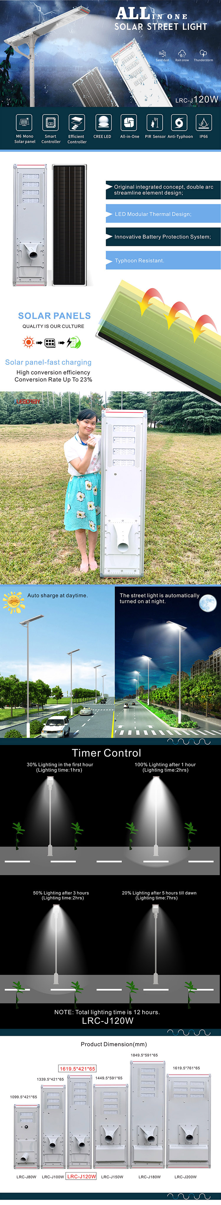all in one solar led street light