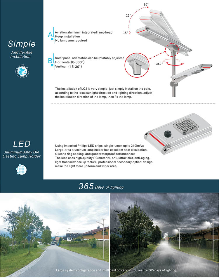  led 40w led solar street light