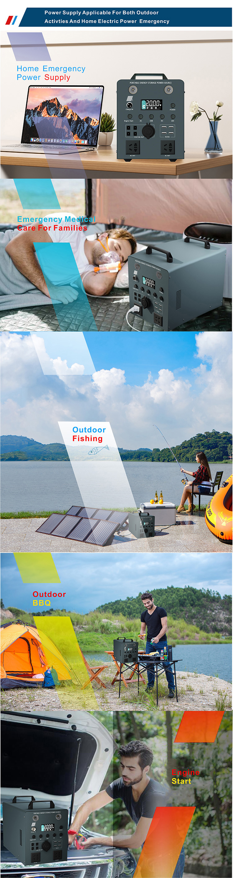 outdoor Solar Energy Battery Storage System