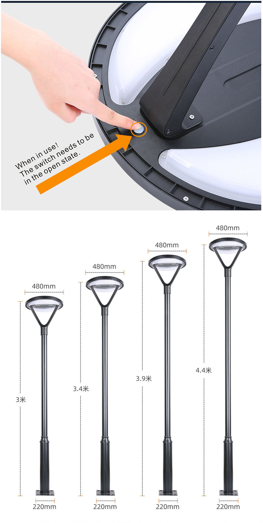 Street Lamp Solar Garden Light