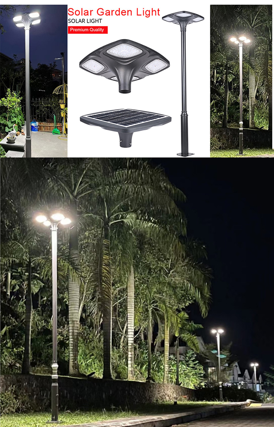Die-casting aluminum Led pole top light 32w garden lighting
