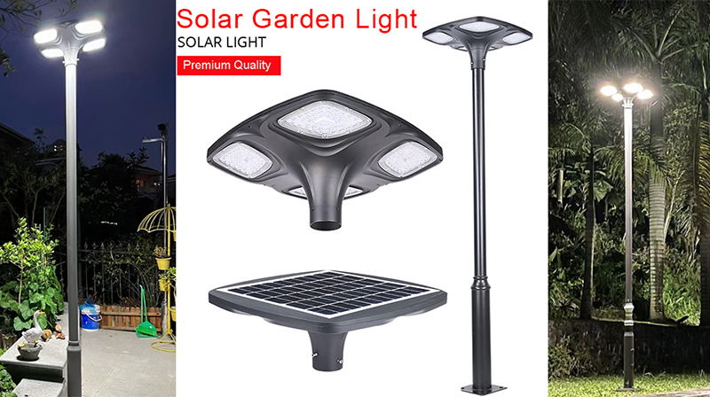Outdoor solar garden lights