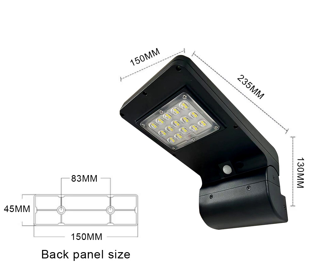 Garden Led Solar Wall Light