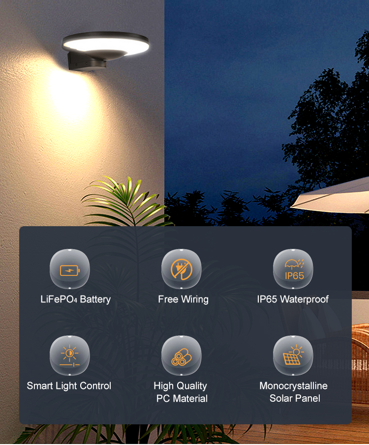  Led Solar Wall Light