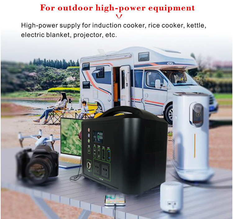 Solar Generator Energy Storage Power Supply LiFePO4 Battery Outdoor Large Power Bank.