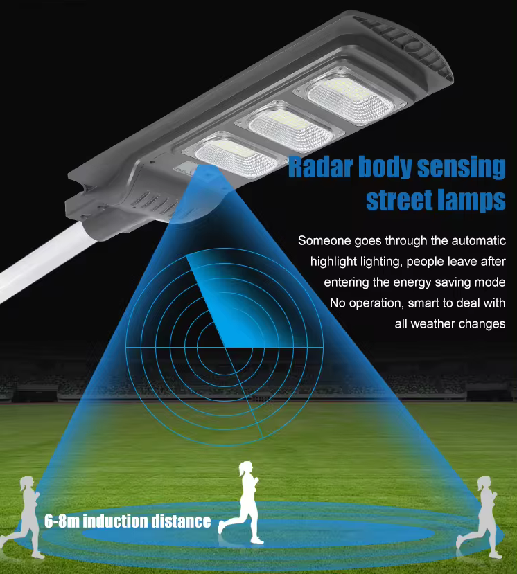 Smart Lights All In One Solar Street Light With Inbuilt Batteries
