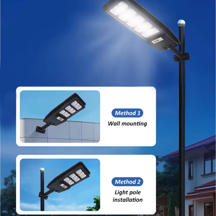 all in one solar street light outdoor motion sensor function