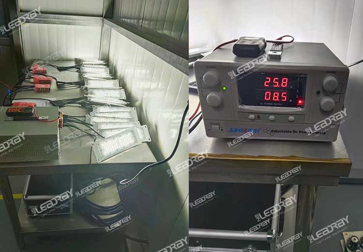 Through the aging test of solar street light