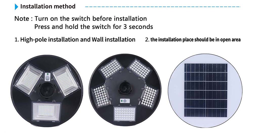 100w 200w LED Solar Garden Light