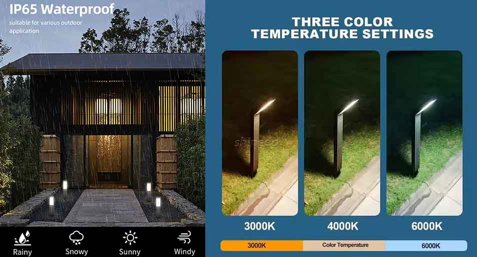 colored LED garden lights