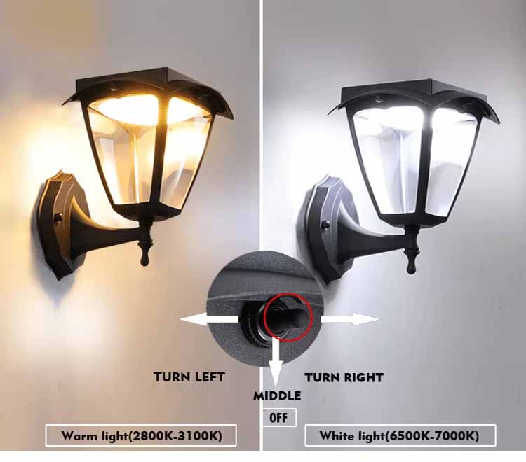 2.5W Led Solar Wall Light