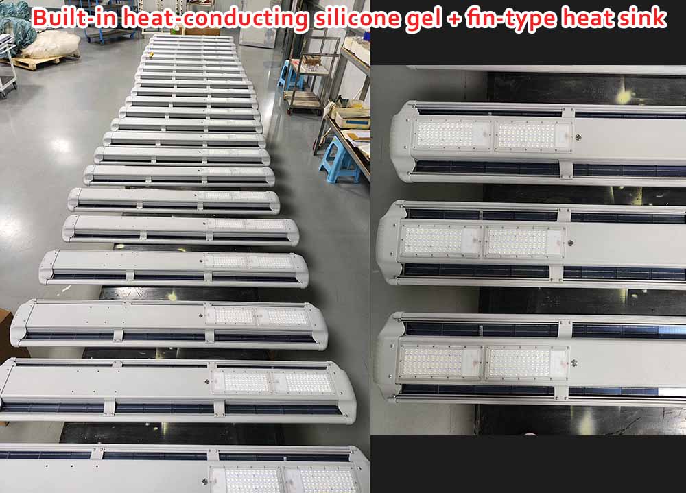New model of solar street lamps are produced.