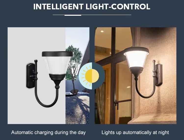 Garden LED Solar Wall Light