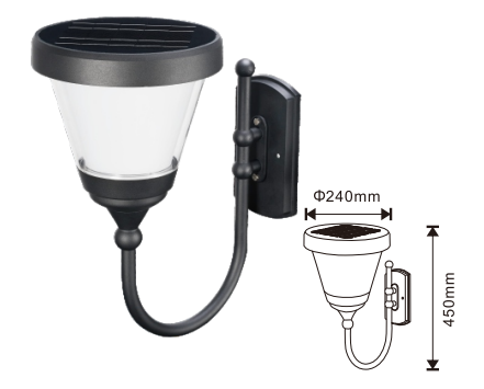 Garden LED Solar Wall Light