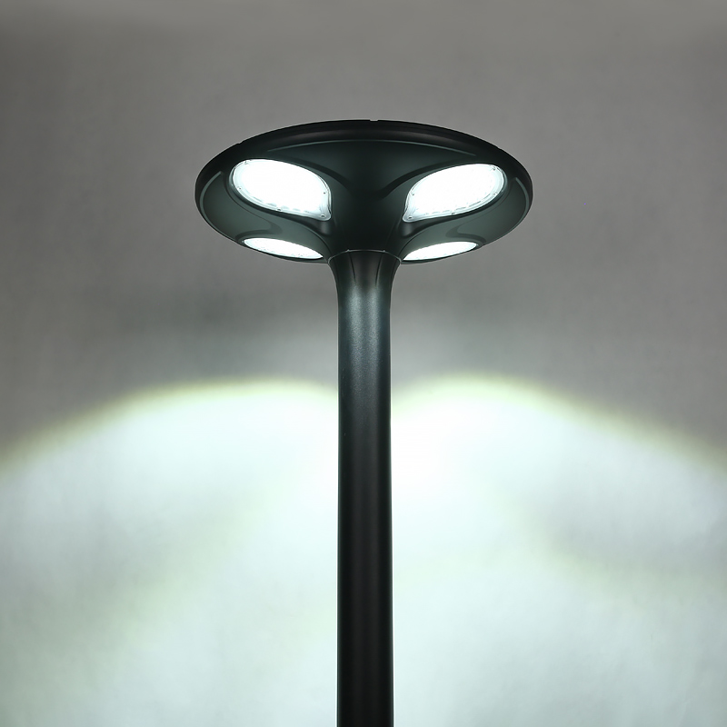 Energy Saving High Brightness Ip65 Waterproof Black 30w Led Solar Garden Outdoor Light