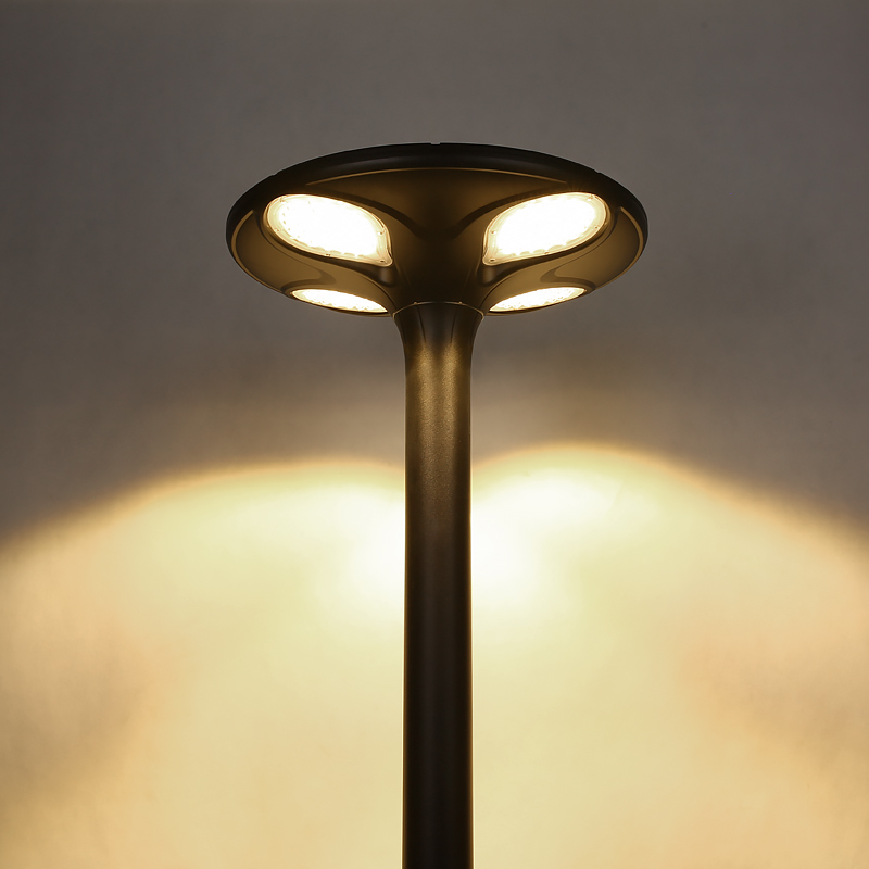 Energy Saving High Brightness Ip65 Waterproof Black 30w Led Solar Garden Outdoor Light