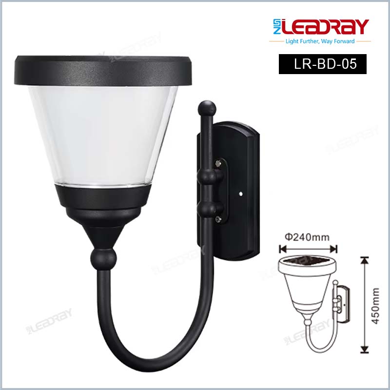 4.5W Garden LED Light Wall Integrated Solar Street Light Pole Light Outdoor