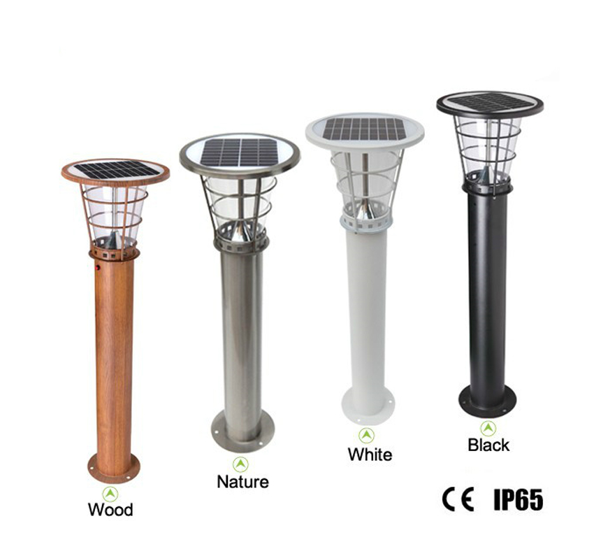Waterproof Outdoor Pillar Lawn Post Gate Lights Led Solar Fence Garden Lamps