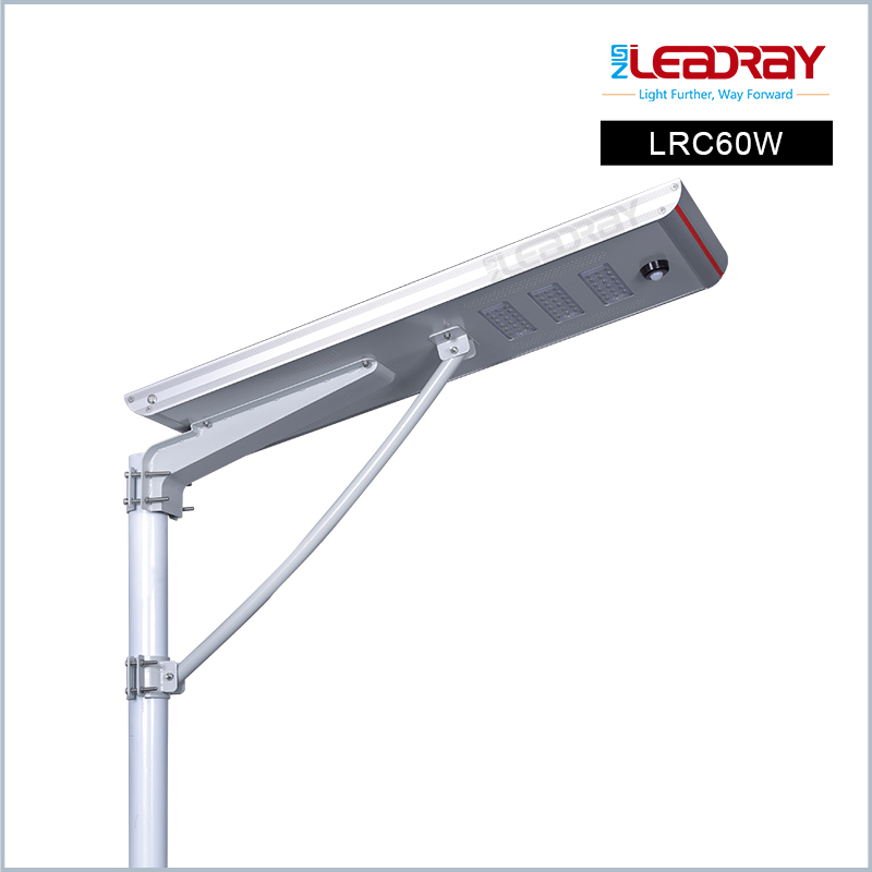 60W All In One Solar Street Lights Outdoor Luminous With Remote Control 60w 80w 100w 120w