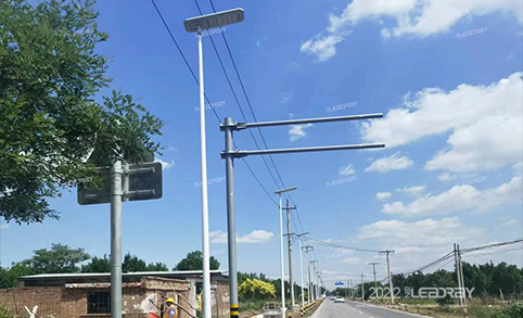 Leadray lamparas solares led road lights manufactures integrated outdoor lamp energy solar power street light with PIR Sensor