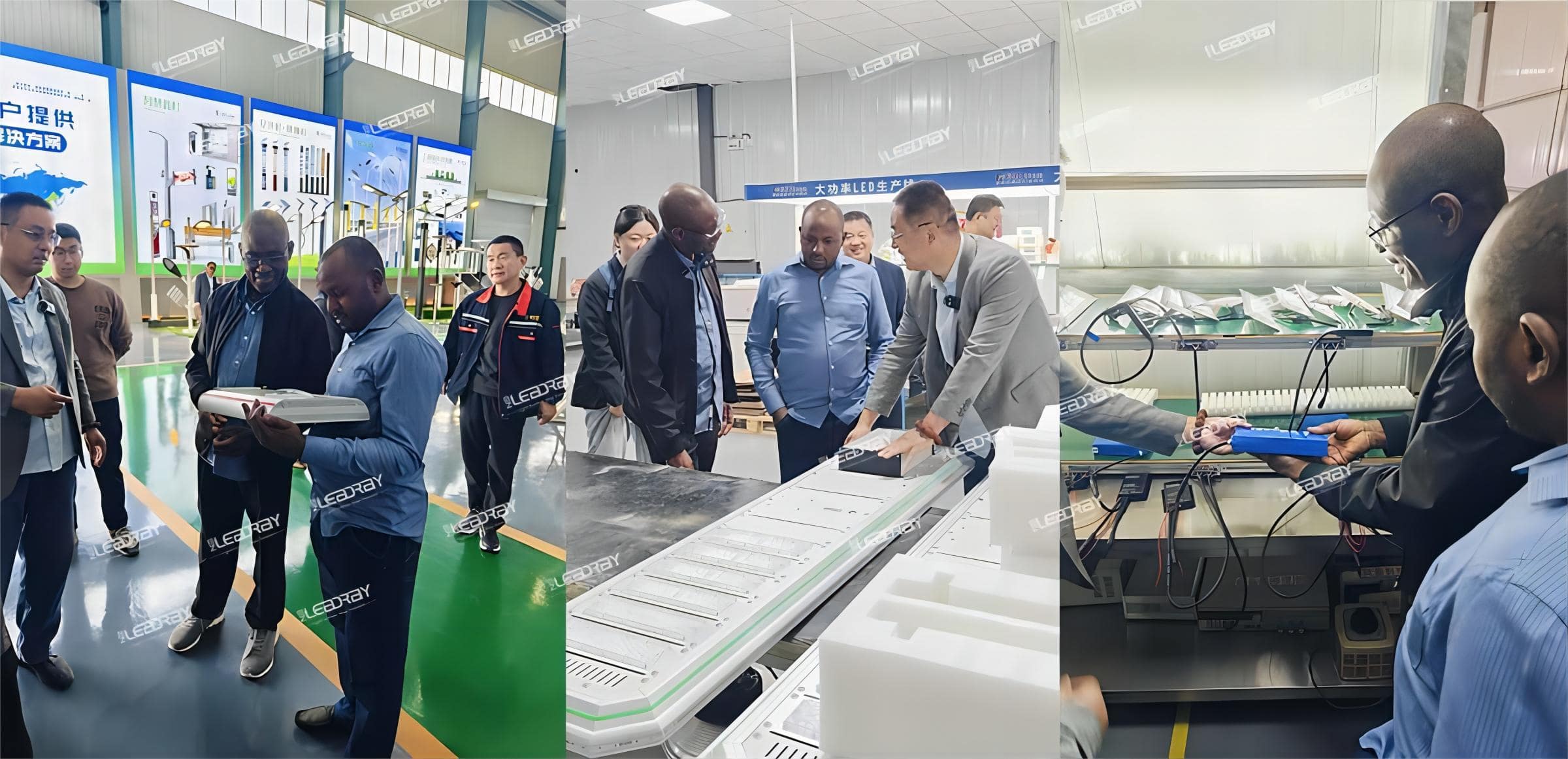 Nigerian customers participated in the visit of each key link of our solar street lights