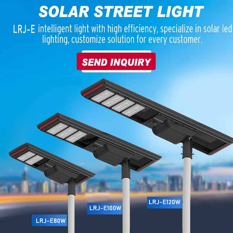 Supplier Auto Sensor Camping Grounds All-Weather Solar Street Light 80W for Smart City