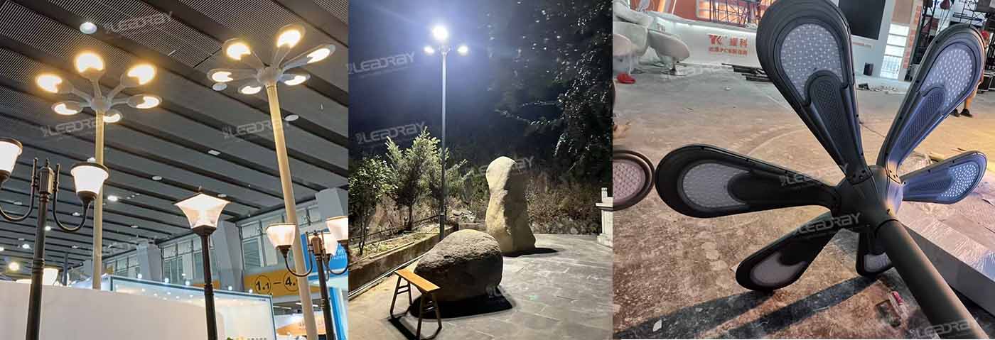 Integrated solar LED garden