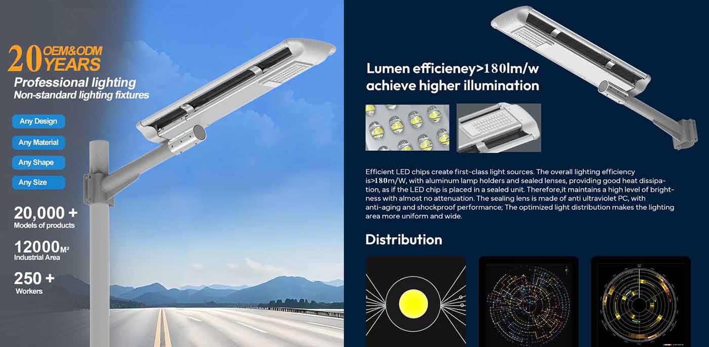  All-in-One Outdoor Solar Street Light