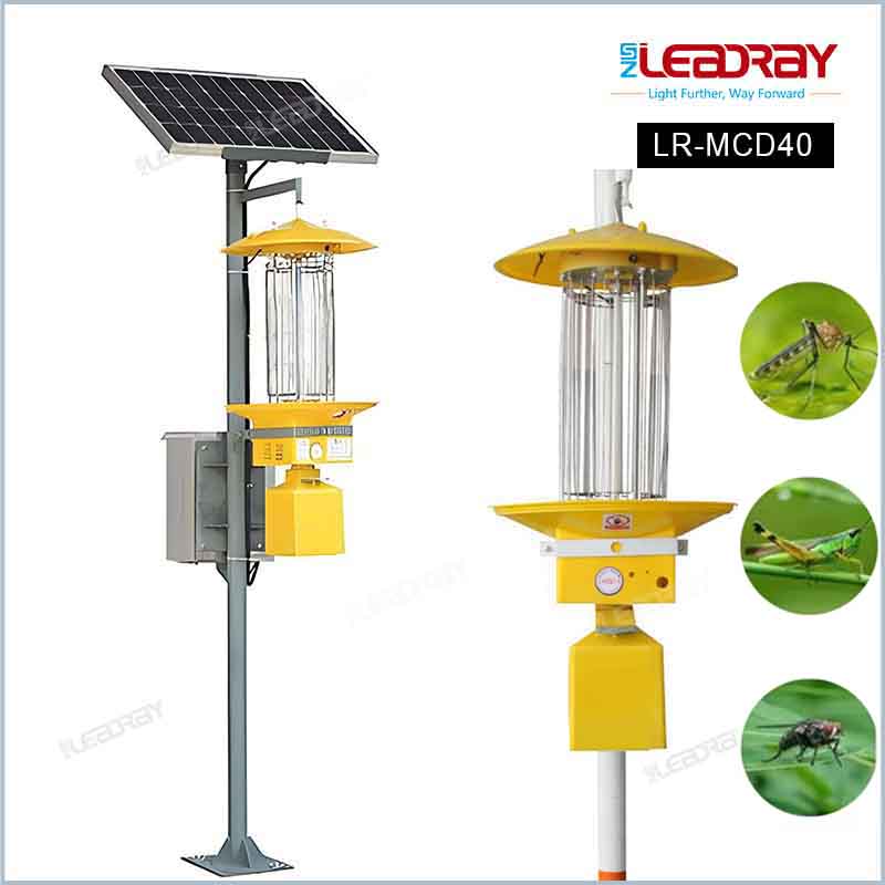 Solar energy insect-killing lamp