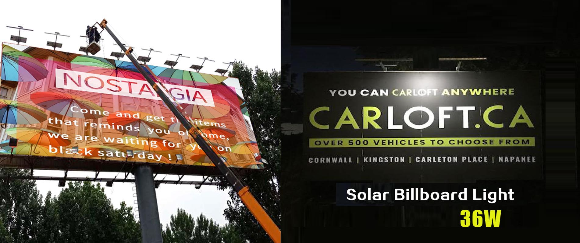 Advertising Trivision Billboard 36W LED With Solar Power