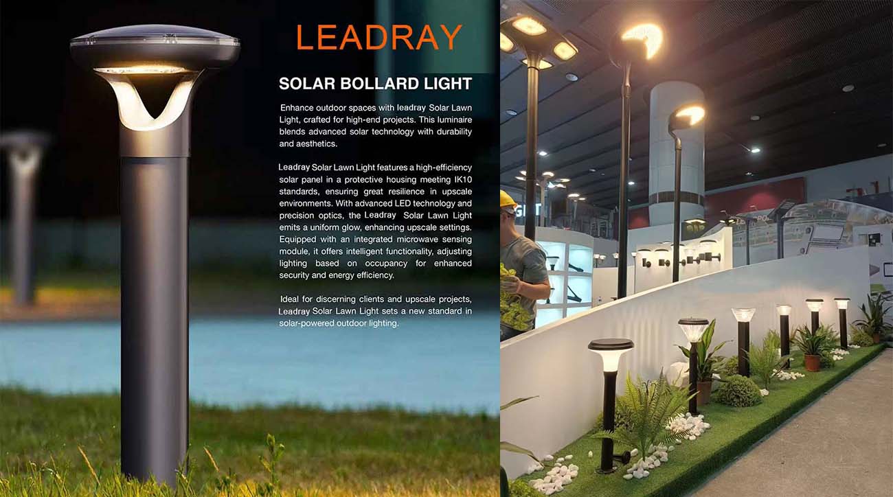 solar-powered LED streetlights
