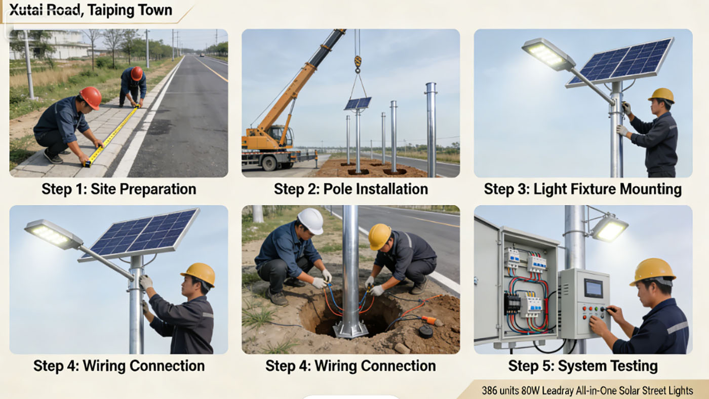 80W All-in-One Solar Street Lights