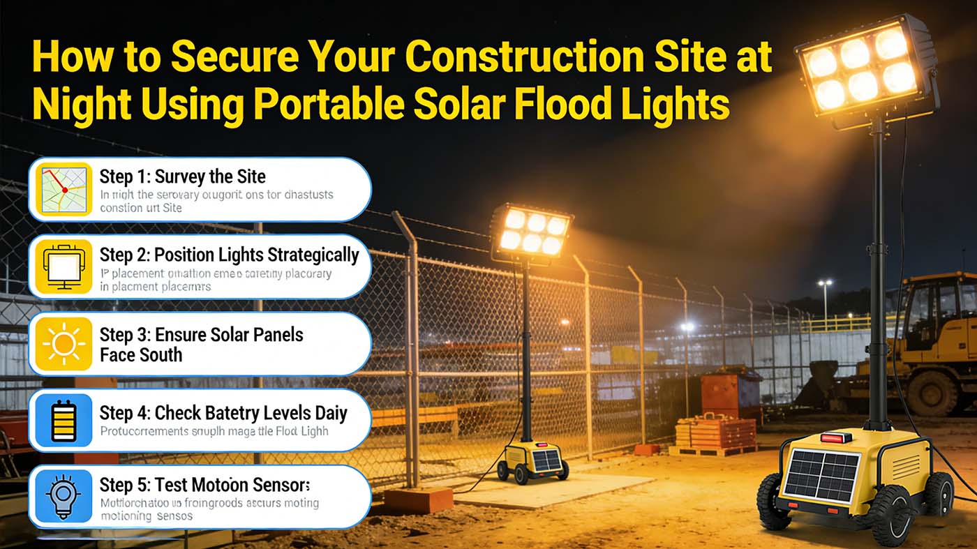 Solar Flood Lights for Construction Sites