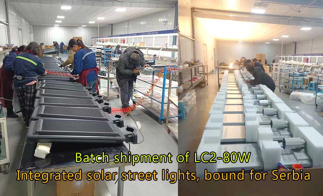 Our LC2-80W All-in-One Solar Street Lights are on their way to Serbia!