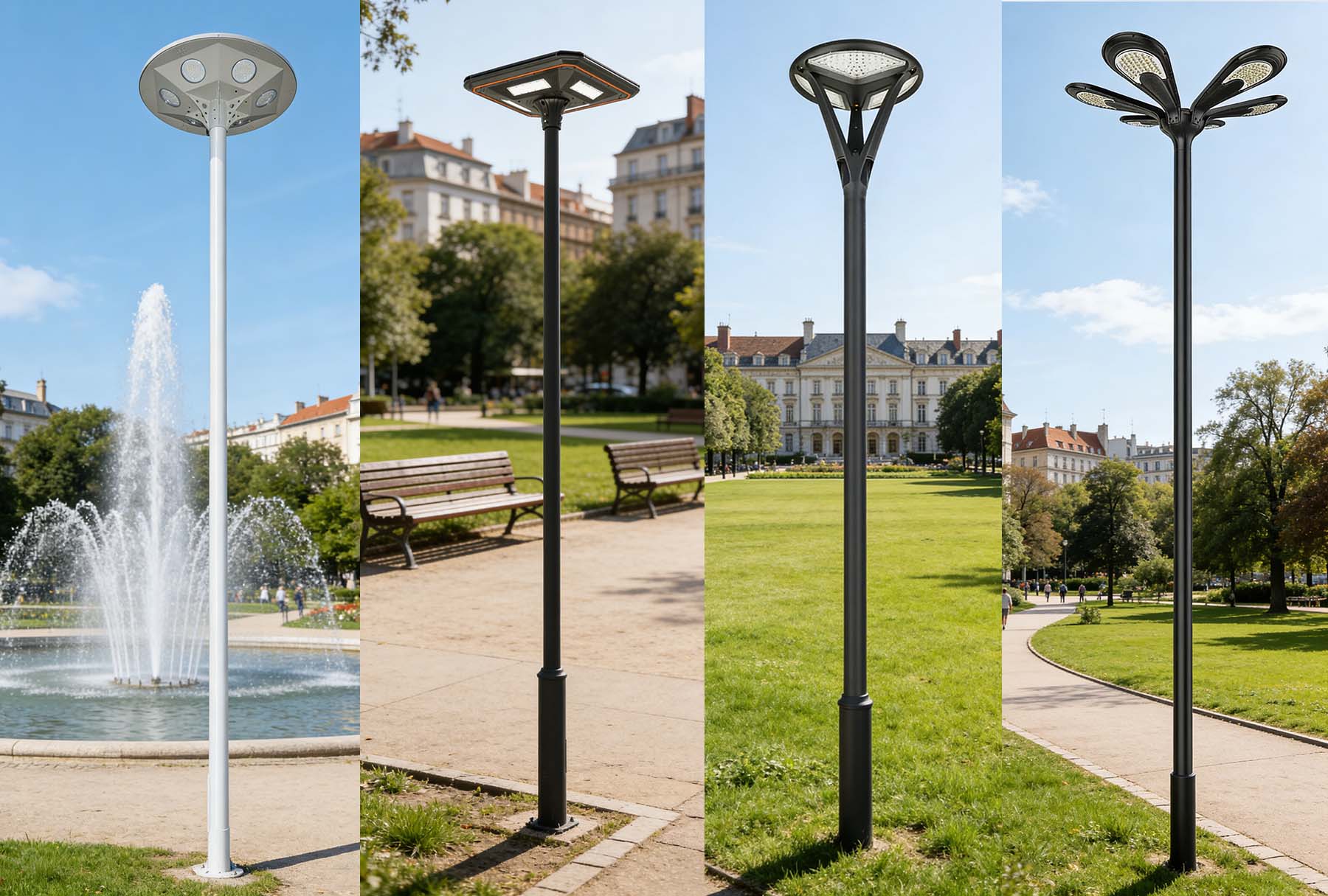 Landscape solar street lights