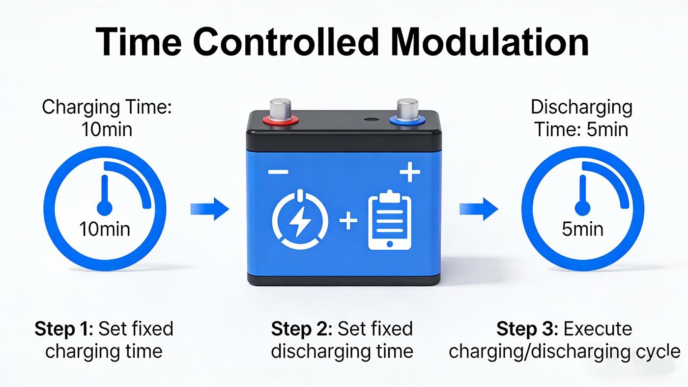 Time controlled modulation