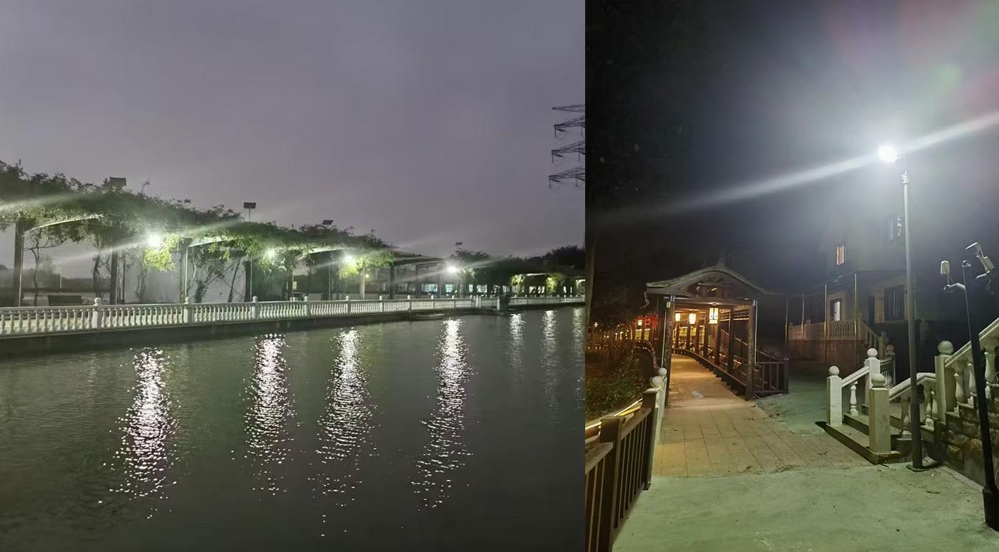 The integrated solar street light The integrated solar street light