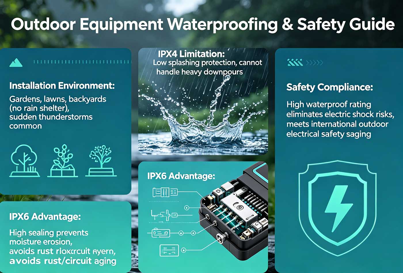 IPX4 Pain points of outdoor mosquito killer lamps IPX4 Pain points of outdoor mosquito killer lamps