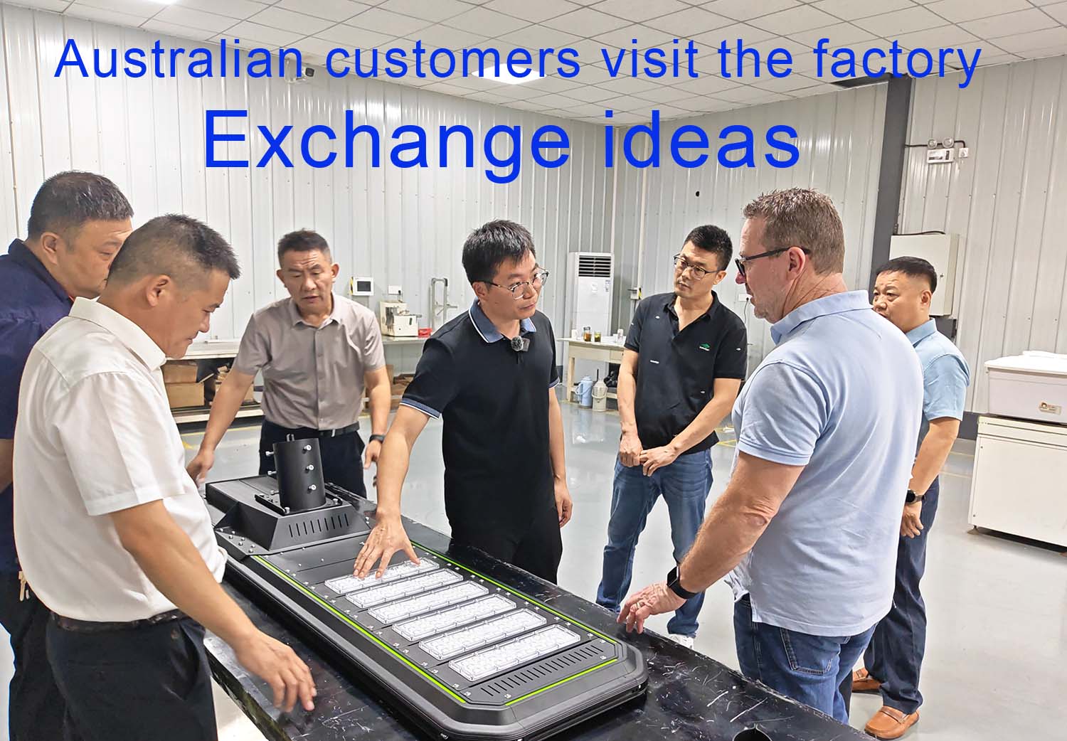 Australian Client Visit LEADRAY Solar Street Light Factory for In-depth Communication & Cooperation